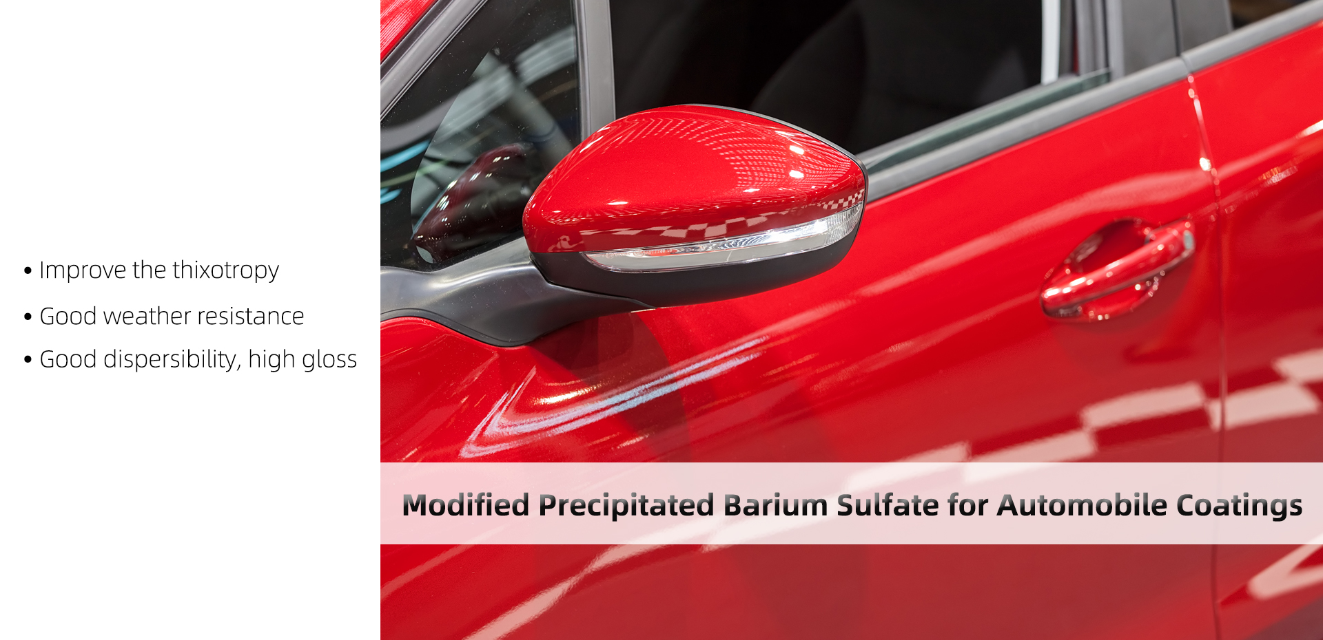 Modified Precipitated Barium Sulfate for Automobile Coatings