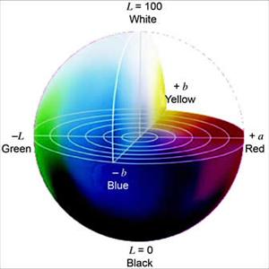 The explanation of L, a, b values The explanation of L, a, b values