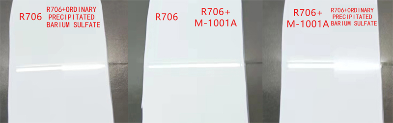 The comparison chart of weather resistance effect The comparison chart of weather resistance effect